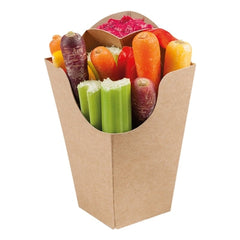 Compostable Fry Containers (Kraft Paper)