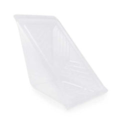 Compostable Sandwich Triangle Clamshell Container (Transparent PLA)
