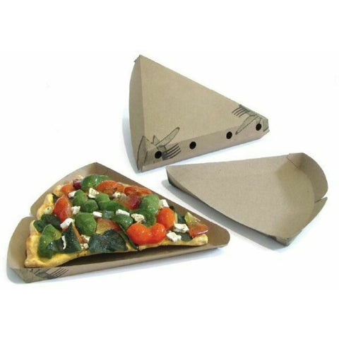 Compostable Pizza Slice Clamshell Boxes 9"