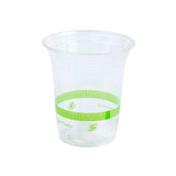 Verres à boisson froide marqués « compostable » (PLA transparent)