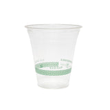 Cold beverage cups marked "Compostable"