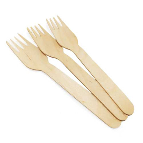 Fourchettes compostables (bois)