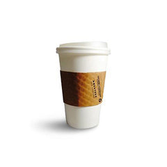 Compostable Lids for Hot Cups (White PLA)