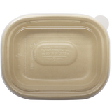 Couvercles en PLA compostables pour boîtes alimentaires en fibres