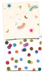 Papier-cadeau compostable pour anniversaires (papier coloré)