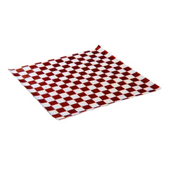 Papiers alimentaires compostables en feuilles (papier damier)