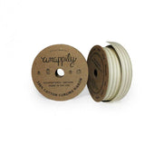 Ruban_compostable_ribbon_cotton coloré_grey_Cream