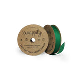 Ruban_vert_compostable_ribbon_cotton coloré_green