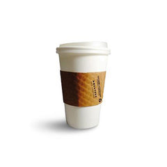 Caisse Ouverte - Verres pour boisson chaude compostables (carton blanc)