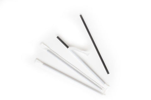 Pailles compostables (papier noir)